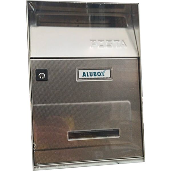 CASSETTA POSTALE ALUBOX EFFE-T INOX SATINATA