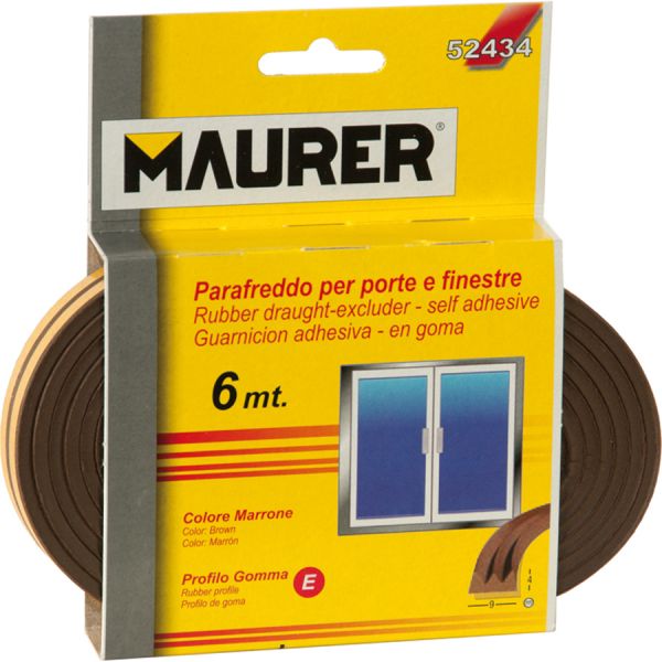 PARAFREDDO GOMMASTRIP PROFILO E 6MT MARRONE MAURER