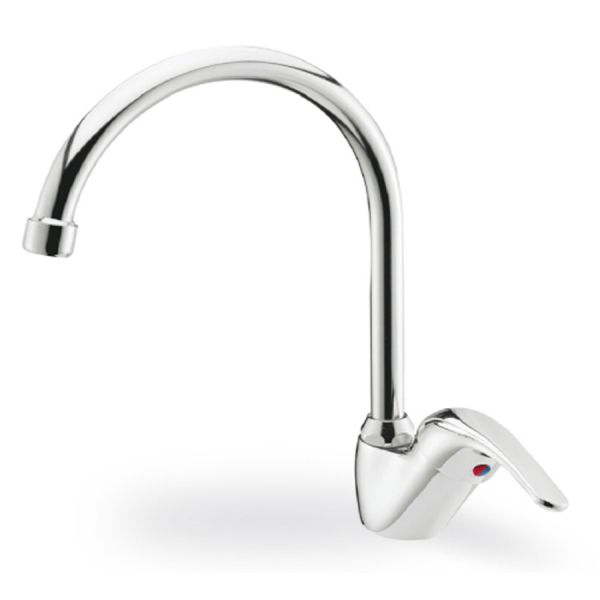 miscelatore lavello cucina a cigno 