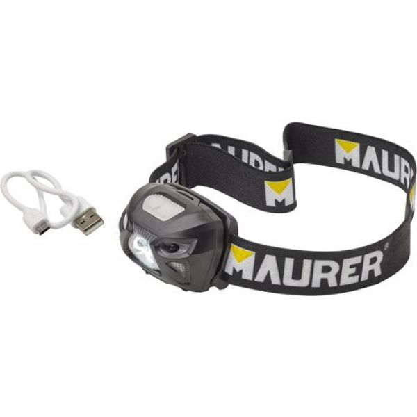 torcia led ricaricabile da testa maurer