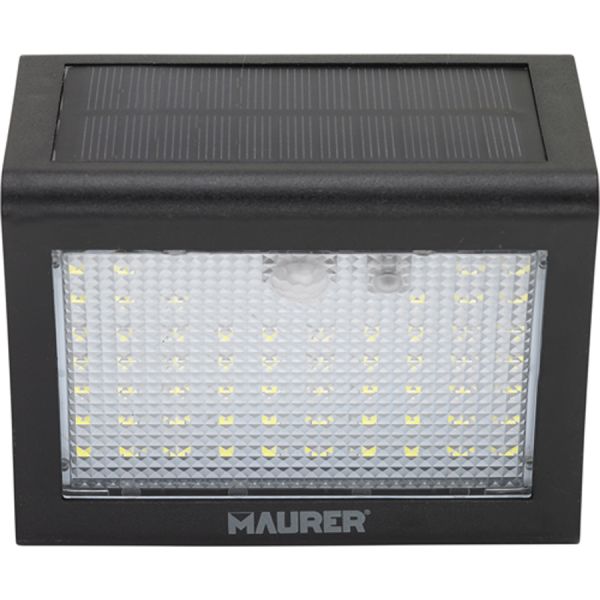 lampada solare con sensore crepuscolare/movimento 60 led maurer