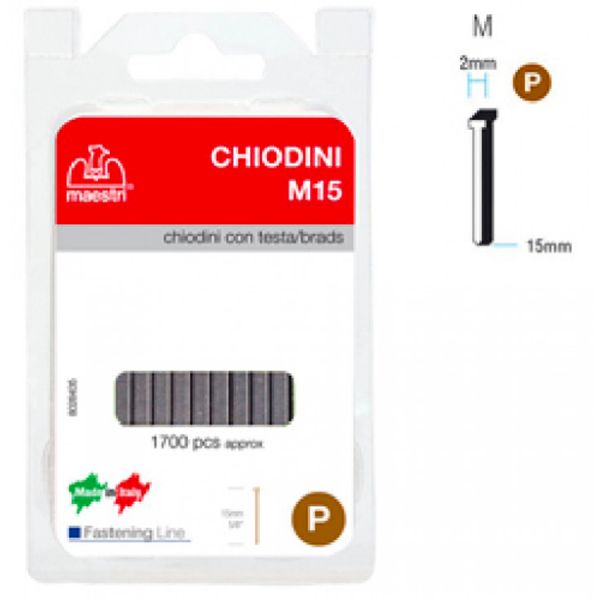 chiodini per fissatrice con testa m15