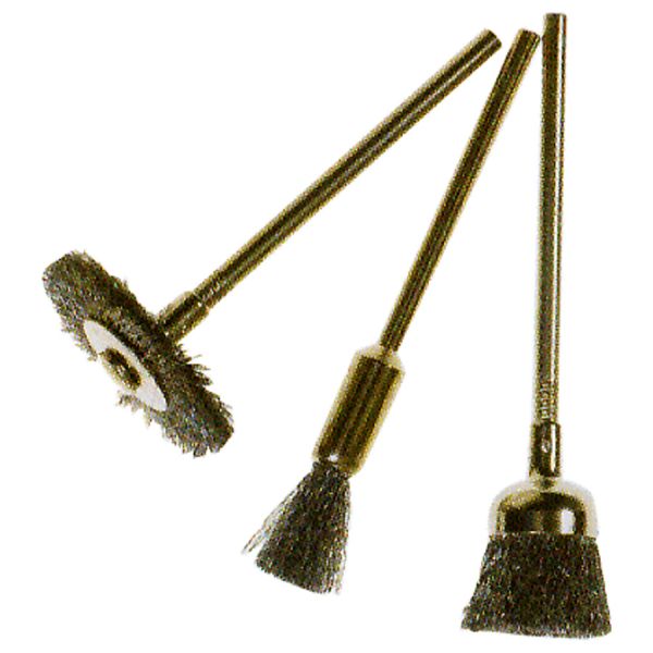 spazzole mini con gambo in serie 3 pz. poggi