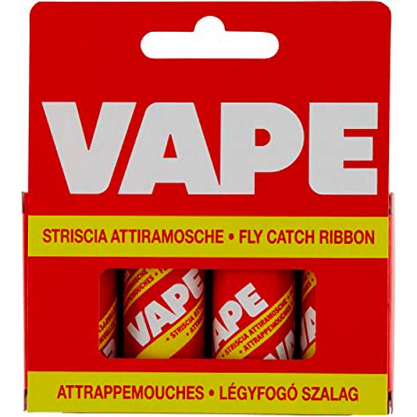 INSETTICIDA ADESIVO MOSCHE A STRISCIE VAPE CF.4PZ