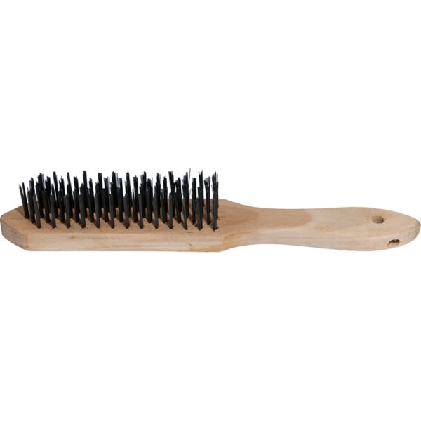 spazzola con manico in legno maurer