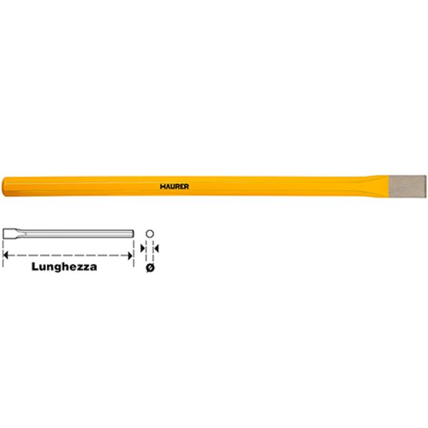 scalpello per muratore a taglio riaffilabile maurer