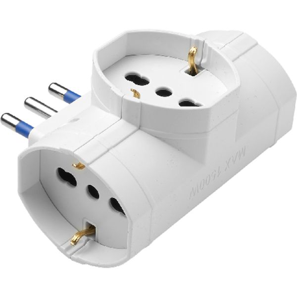 adattatore triplo 16a 3 prese schuko p40 maurer
