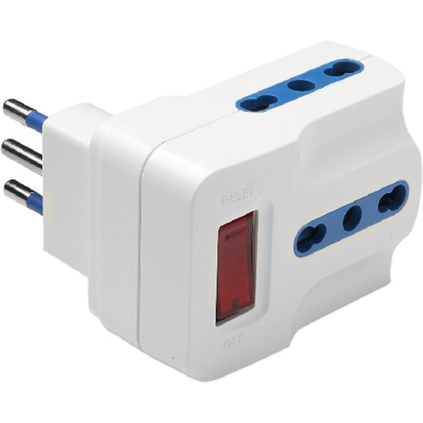 adattatore triplo salvaspazio presa bipasso maurer