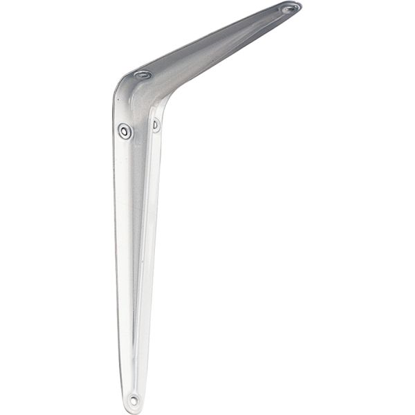 mensola nervata in acciaio verniciato bianco