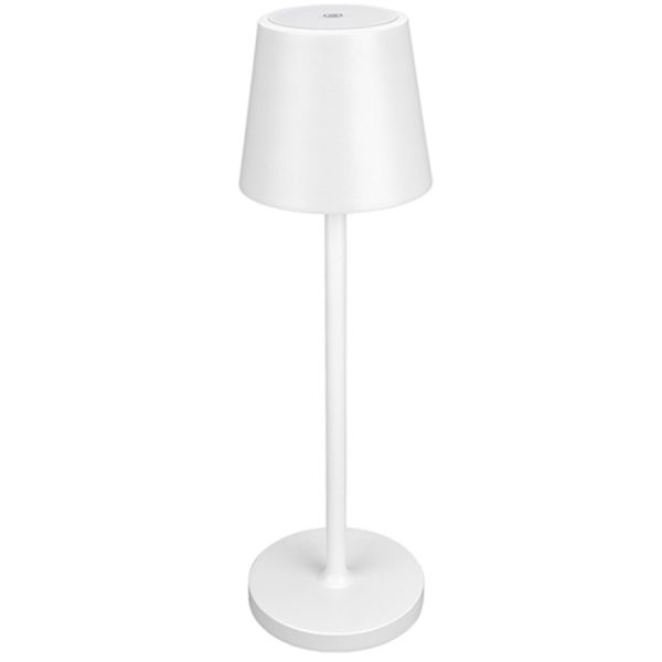 lampada da tavolo touch dimmerabile bianca papillon