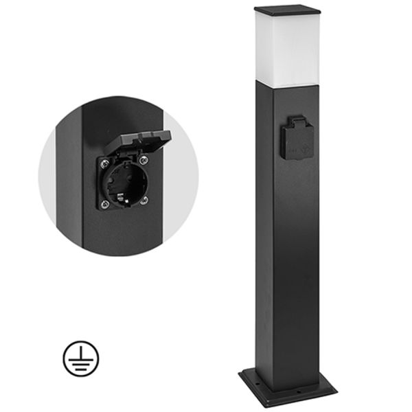 lampione da giardino con presa schuko 