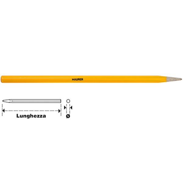 scalpello per elettricista a punta riaffilabile maurer