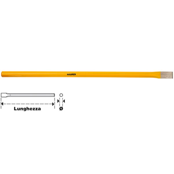 scalpello per elettricista a taglio riaffilabile maurer