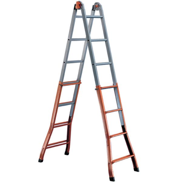 SCALA TELESCOPICA ACCIAIO 4+4GR MAURER H3,77MT