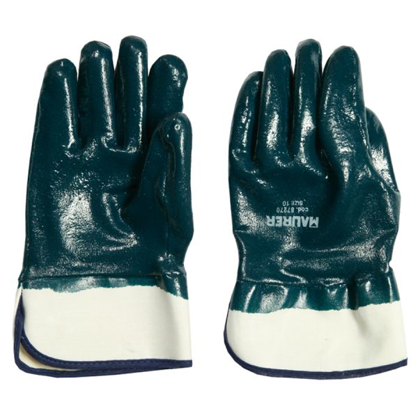 Guanti Lavoro Nitrile Blu Pesanti Maurer Tg10 C/manich.-cf. Su Cavaliere