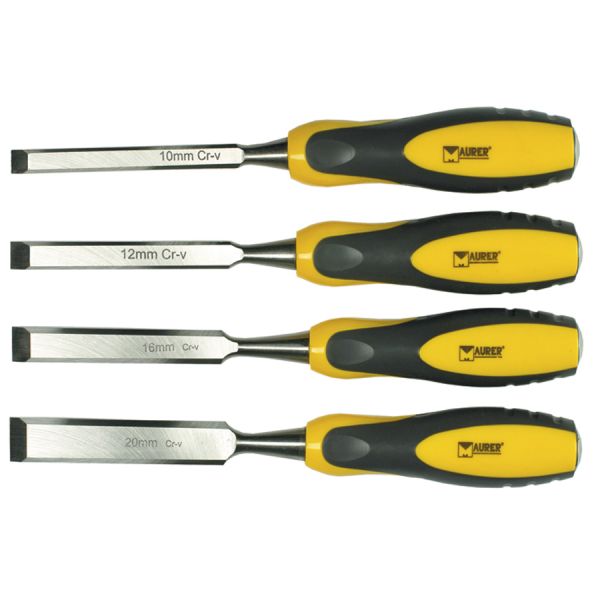 scalpelli per falegname in serie 4 pz. maurer plus