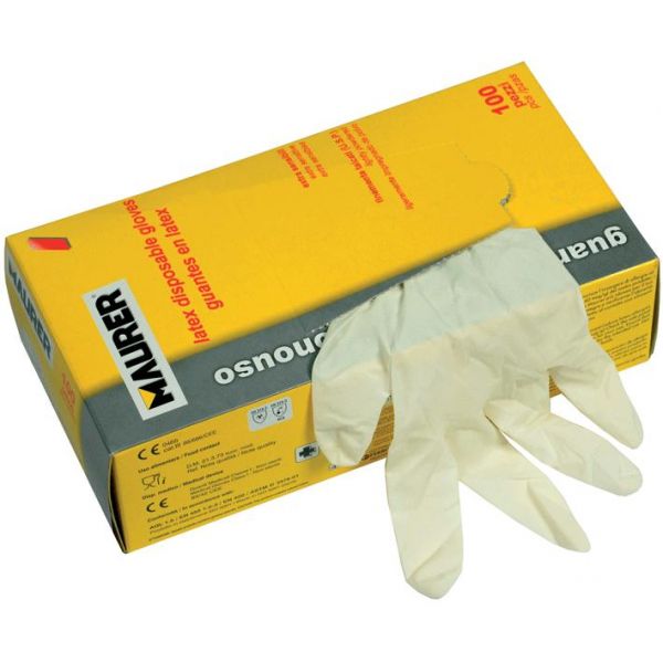 Guanti Monouso Lattice 100% Maurer Tg M (cf 100pz) - Cf. In Scatola