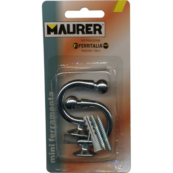 GANCI X EMBRASSE CROMO 30MM MAURER BL.2PZ
