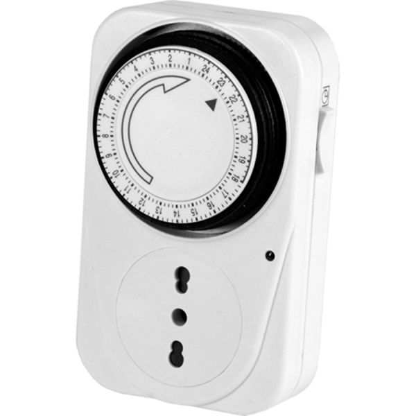 presa con timer analogico maurer