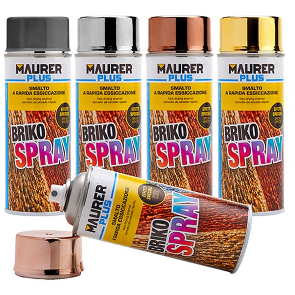 BRIKO SPRAY MAURER PLUS 400ML FERROMICACEO GRIGIO SCURO