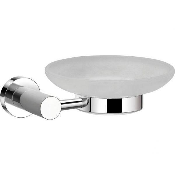 Portasapone Bagno Cromato C/vetro
