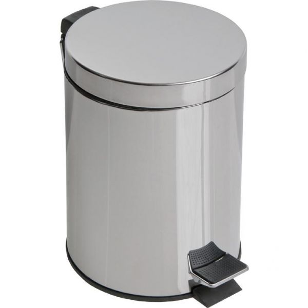 cestino rifiuti per bagno in acciaio inox
