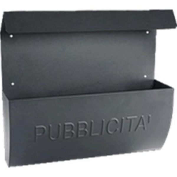 Cassetta Pubblicita' Maurer acciaio verniciato Antracite 38x10x35h Cm
