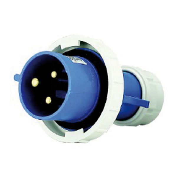 spina diritta industriale 2p+t ip 67 blu maurer plus