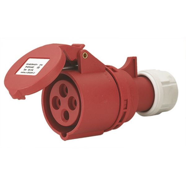 presa mobile industriale 3p+t ip 44 rossa maurer plus