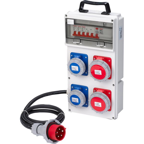 QUADRO asc CANTIERe 2+2 PRESE 230V-415V IP55 maurer PLUS