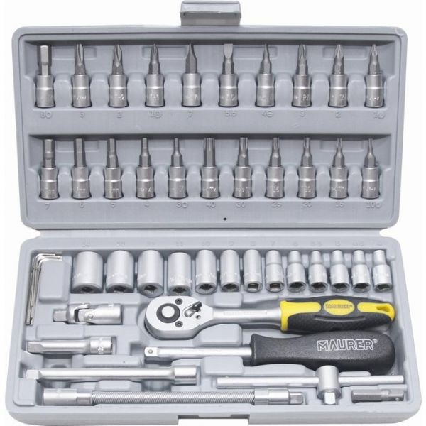 BUSSOLE E BITS IN SERIE MAURER 46PZ 1/4 - CF. IN VALIGETTA ABS