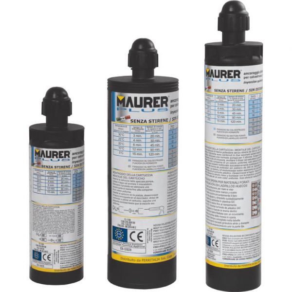 ANCORANTE CHIMICO POLIESTERE TCA-165P-CE MAURER PLUS 165ML