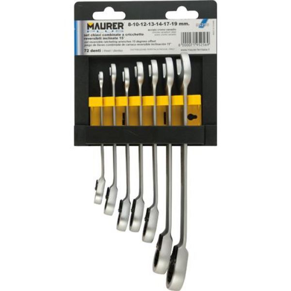 chiavi combinate a cricchetto serie 7 pz maurer plus