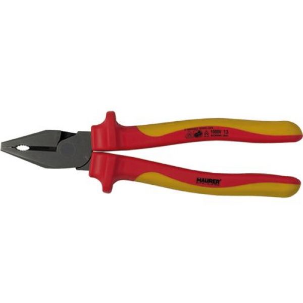 PINZA UNIVERSALE ISOLANTE VDE MAURER PLUS 225MM - CF. SU PLACCHETTA