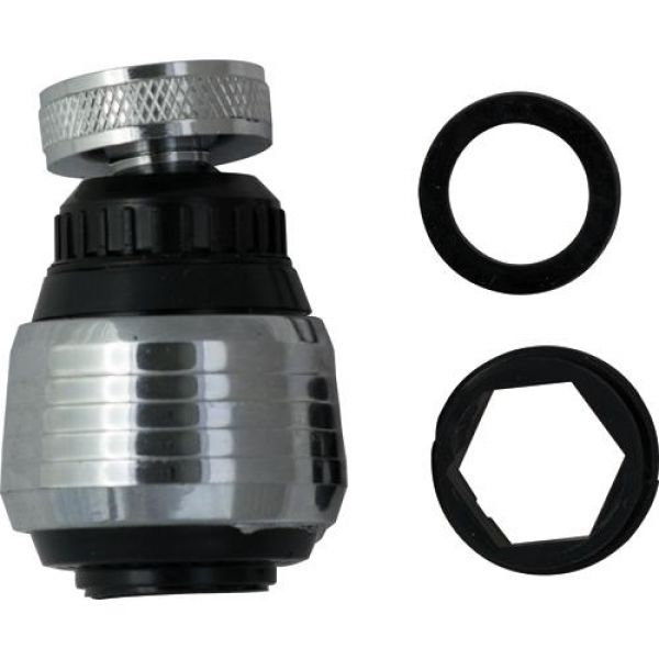 ROMPIGETTO CON GHIERA E SNODO CROMATO NERO MAURER - CF. BLISTER