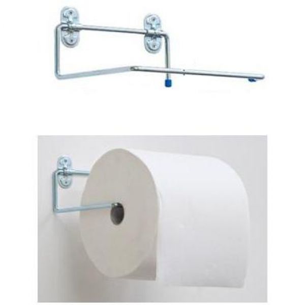 PORTAROTOLO X CARTA STRAPPO A GANCIO FRONTALE MAURER ACC.ZINC. 28CM
