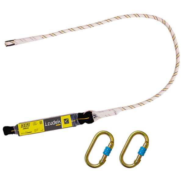 assorbitore di energia per imbracatura con 2 moschettoni maurer plus