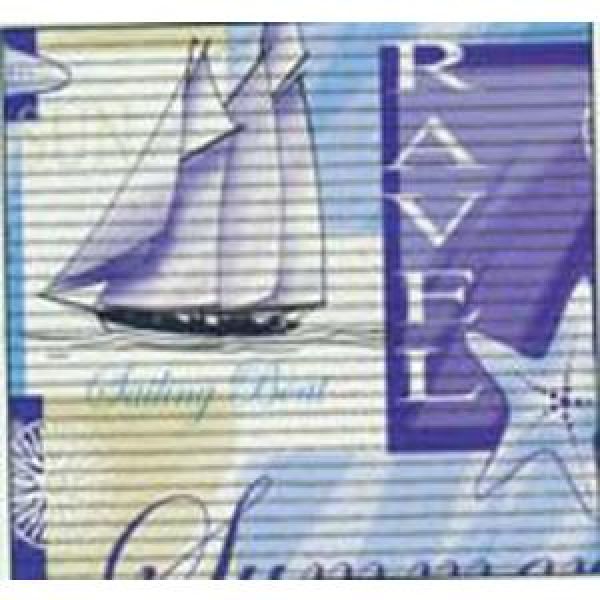 Tappeto Spugna Antiscivolo Fantasia Blu Barche H65cm 15mt Softy Maurer