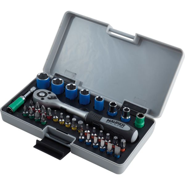 bussole e bits in serie 35 pz. maurer plus