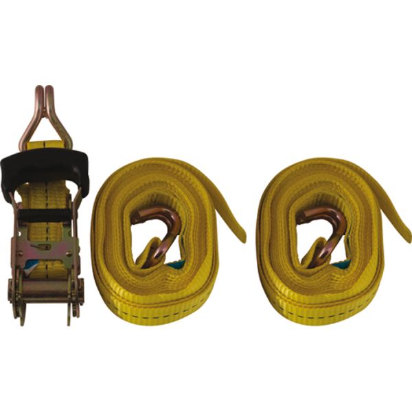 cinghie di ancoraggio doppie con ganci e cricchetto maurer