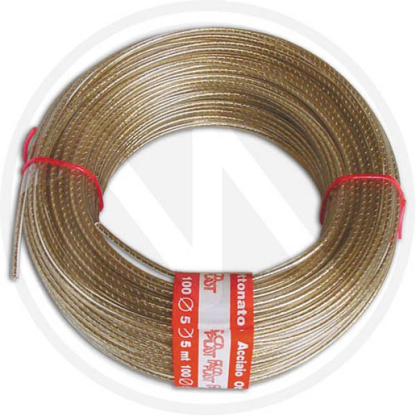 fune per stendibiancheria in acciaio ottonato-pvc