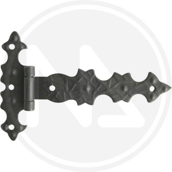 cerniera in ferro battuto ala piana