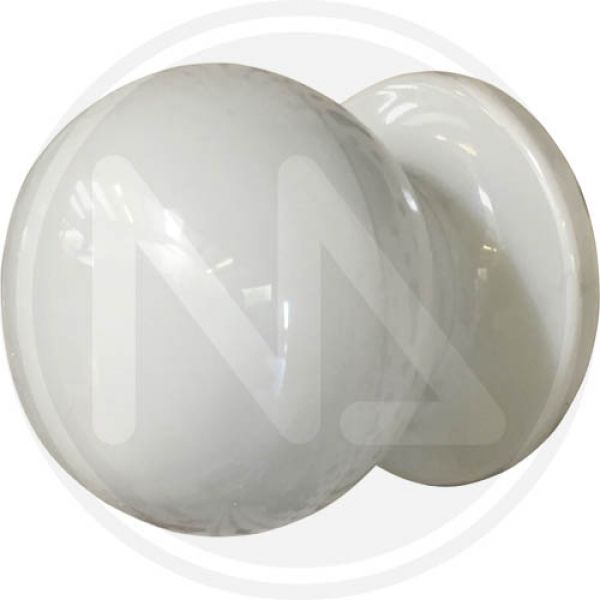 pomolo per portone in resina bianco 70 mm.