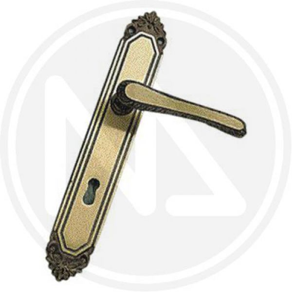 maniglia per porta in ottone bronzato 