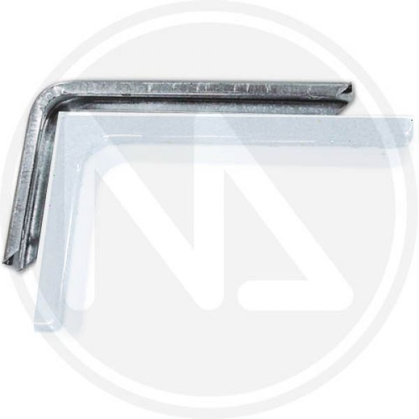 mensola per arredamento rivestita colore bianco