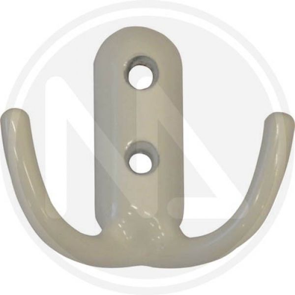 appendiabiti in zama bianco 2 posti