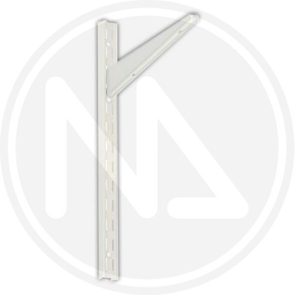 profilo per mensola in acciaio verniciato bianco