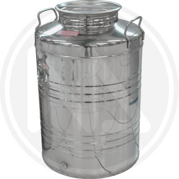 FUSTINO X OLIO GRAFFATO 50LT ACCIAIO INOX 18/10 SENZA RUBINETTO