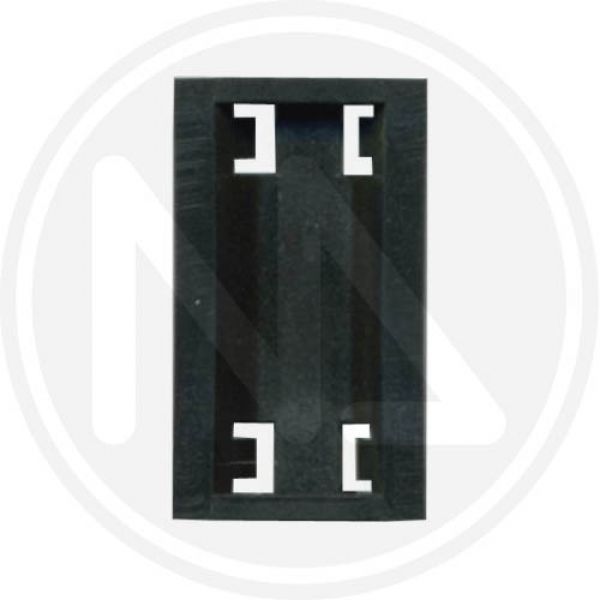 contropiastra inserto per rullo in nylon