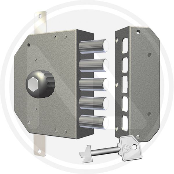 serratura da applicare con pomolo 